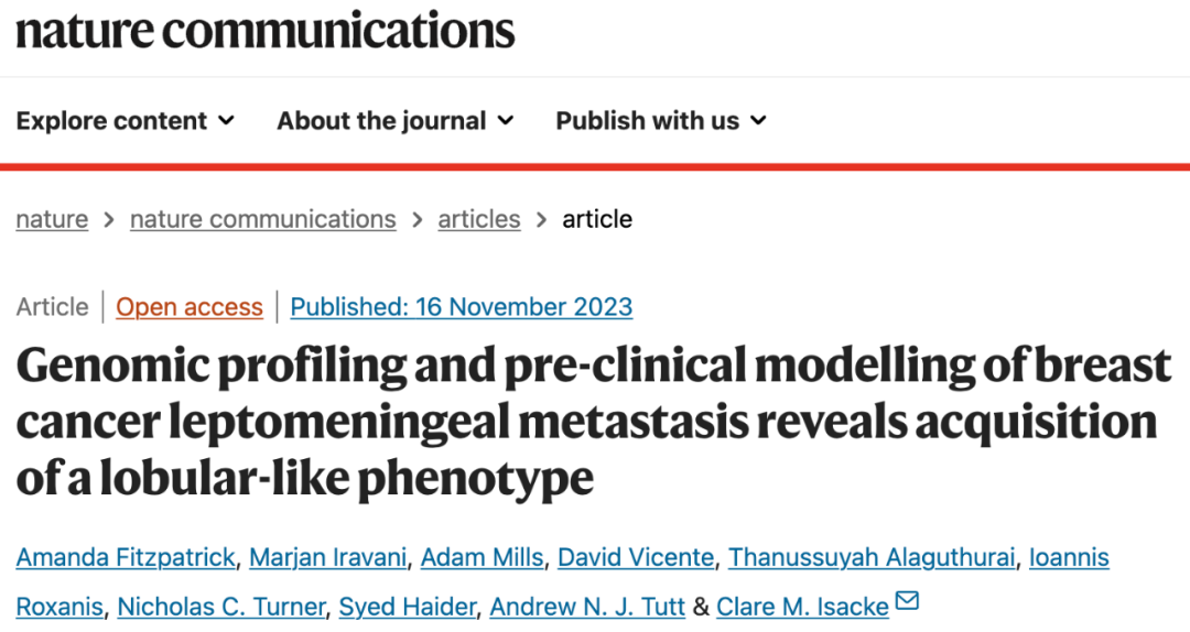 Nature子刊：患者來(lái)源的類器官，為乳腺癌腦轉(zhuǎn)移帶來(lái)新見解